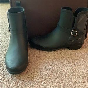 Burberry rain boots